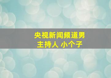 央视新闻频道男主持人 小个子